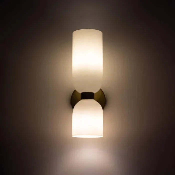 Double Glass Wall Light