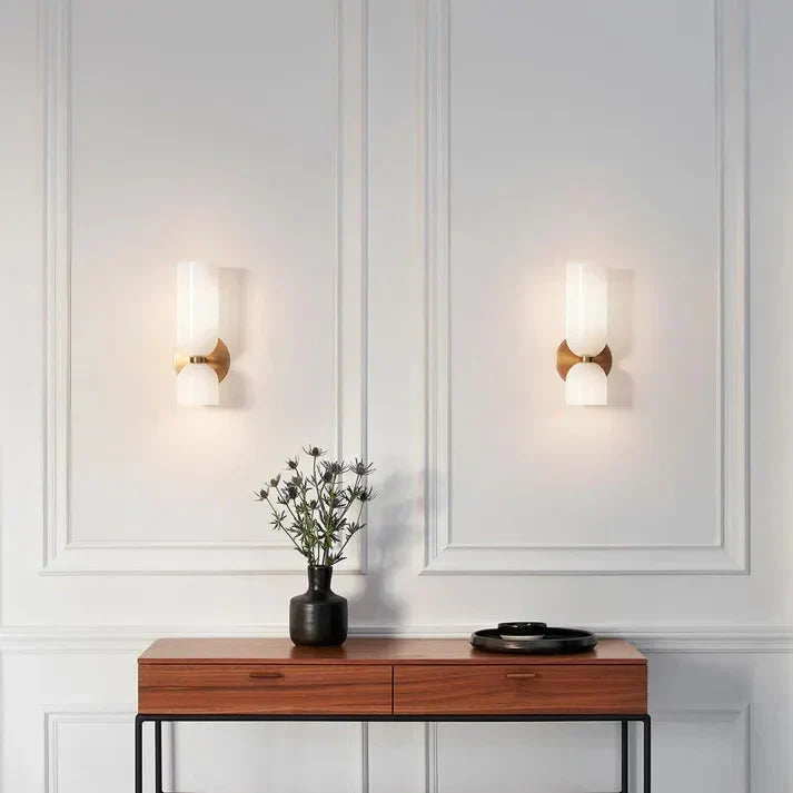 Double Glass Wall Light