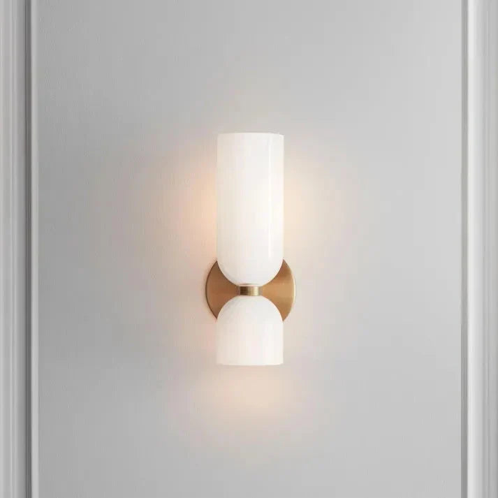 Double Glass Wall Light