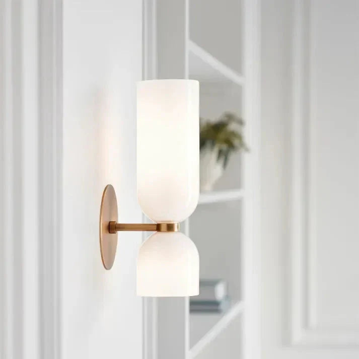Double Glass Wall Light