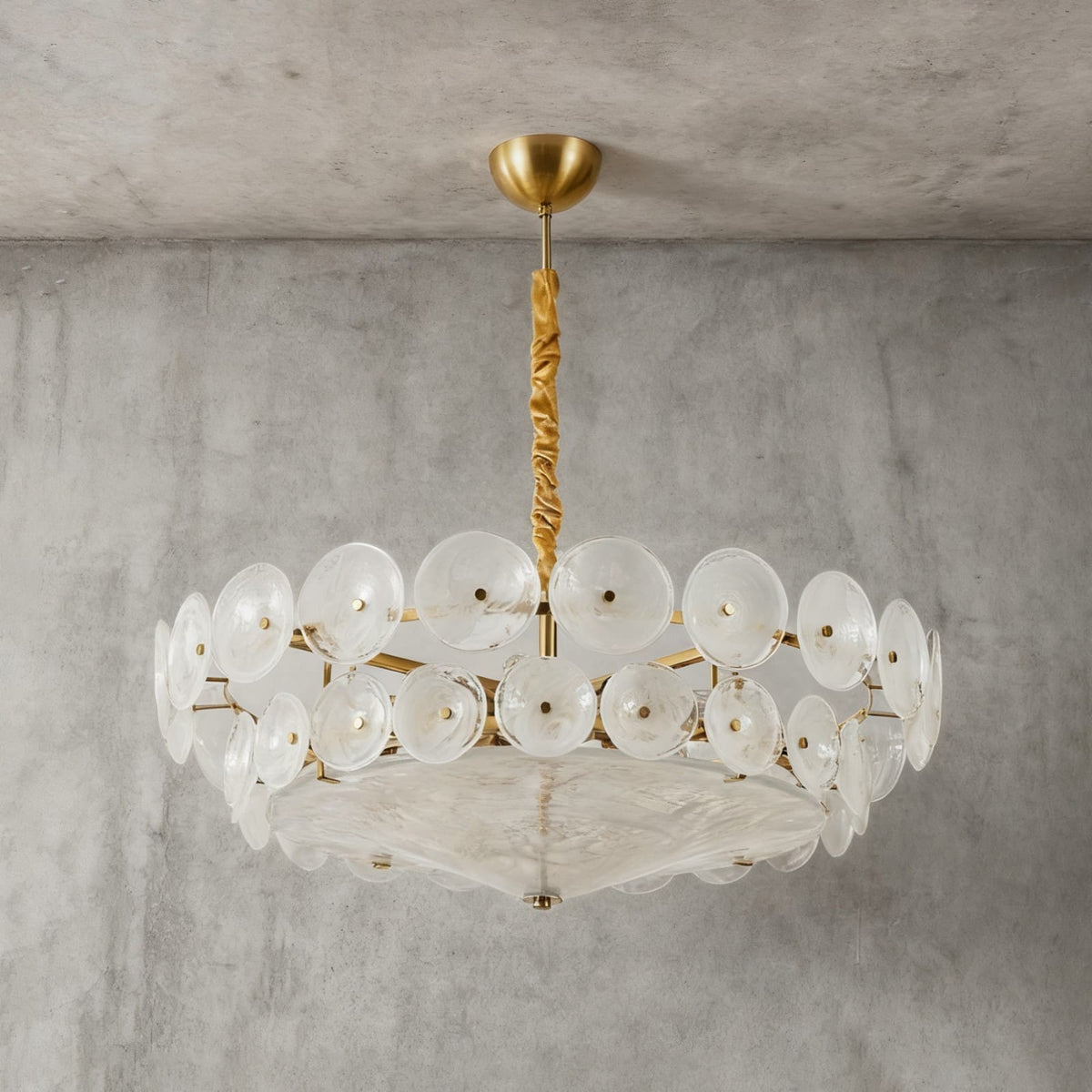 Lorenzo Glass Disc Chandelier