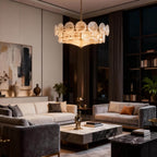 Lorenzo Glass Disc Chandelier