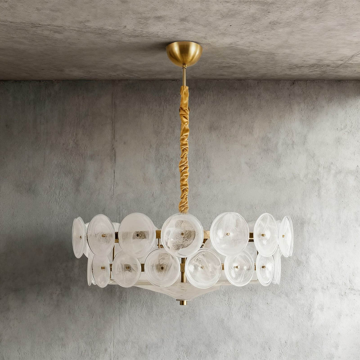 Lorenzo Glass Disc Chandelier