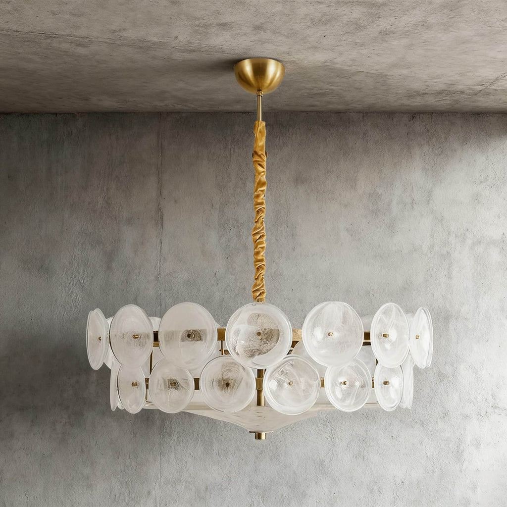 Lorenzo Glass Disc Chandelier