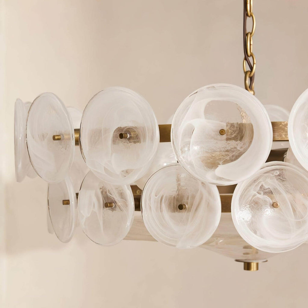Lorenzo Glass Disc Chandelier